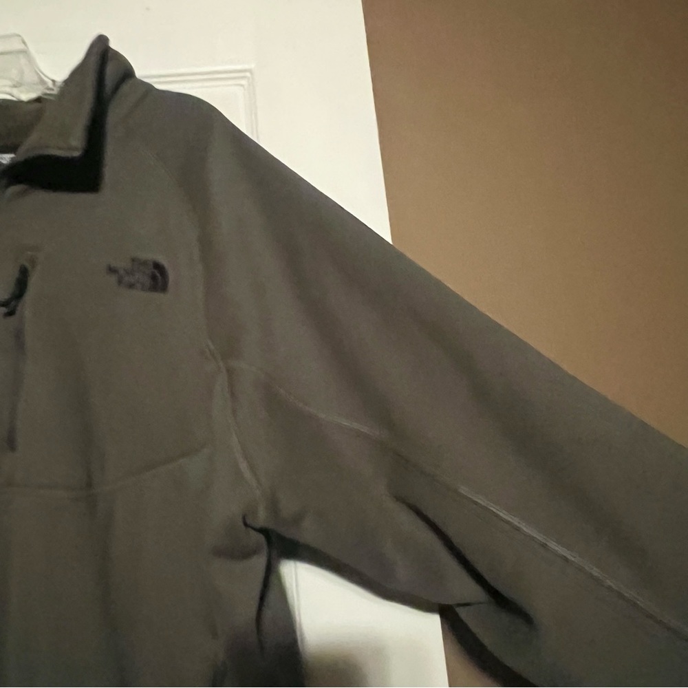 The North Face Fleece Lined Full Zip Jacket Olive Green Men’s XXL / 2X - Picture 8 of 12